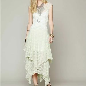 Free people intimately cream lace dress